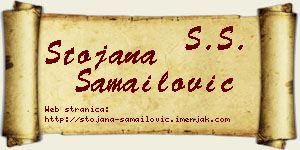 Stojana Samailović vizit kartica